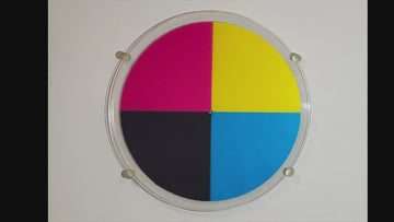 An animated video of the numerous colour combinations possible in Jason Robinson's Colour Conversation no. 1